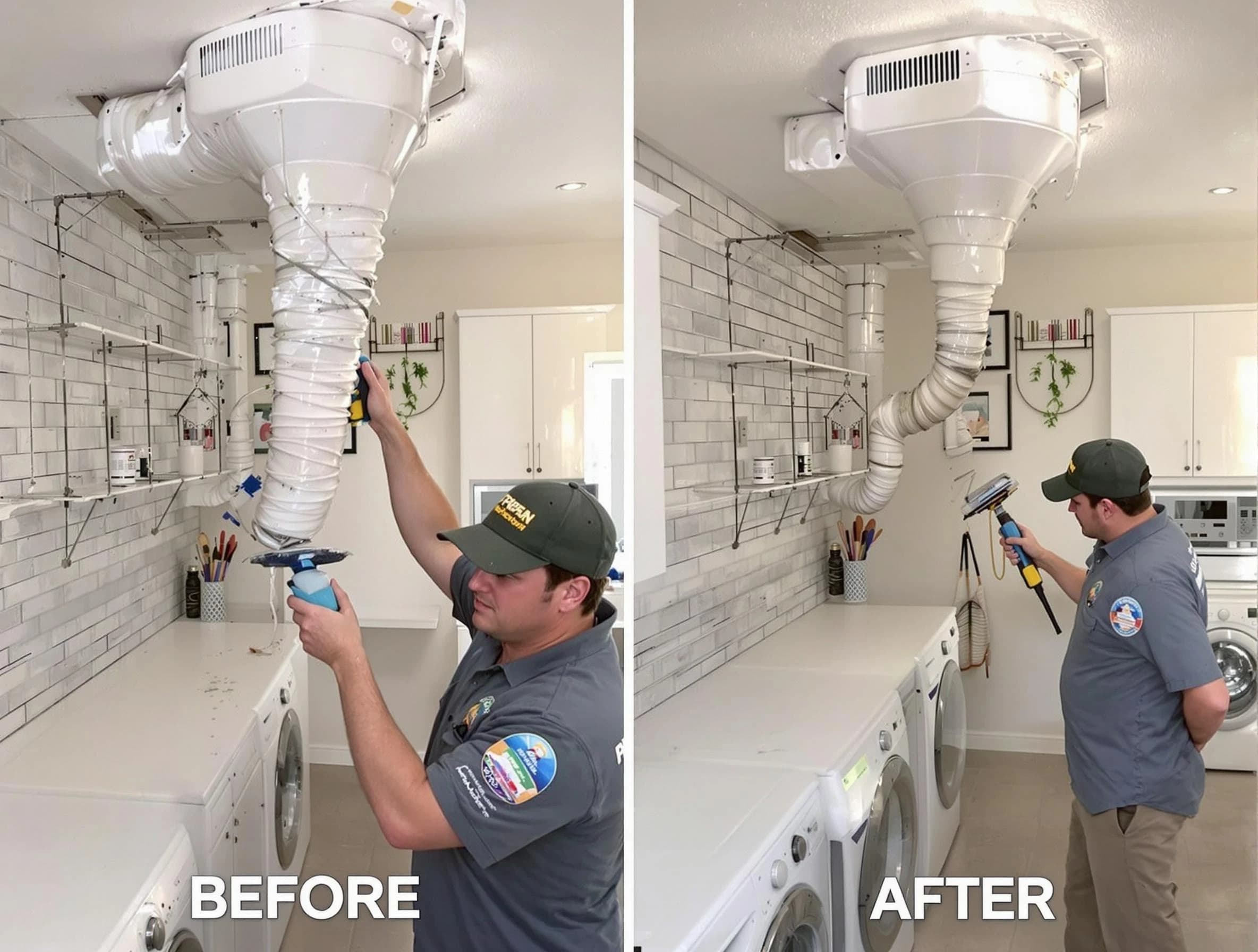 Professional dryer exhaust vent cleaning by Panthersville Dryer Vent Cleaning in Panthersville